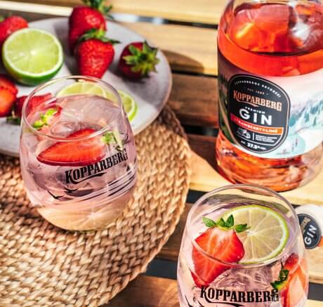 Kopparberg Gin Strawberry&Lime flaska 70CL