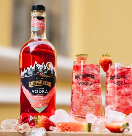 Kopparberg Vodka Strawberry&Lime flaska 70CL